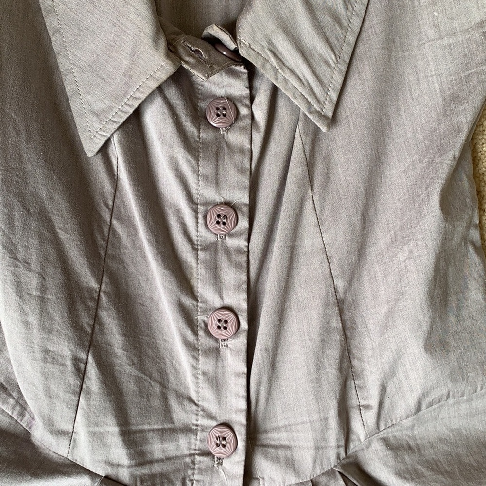 Kitchen Orange Button Up Dress - image 5